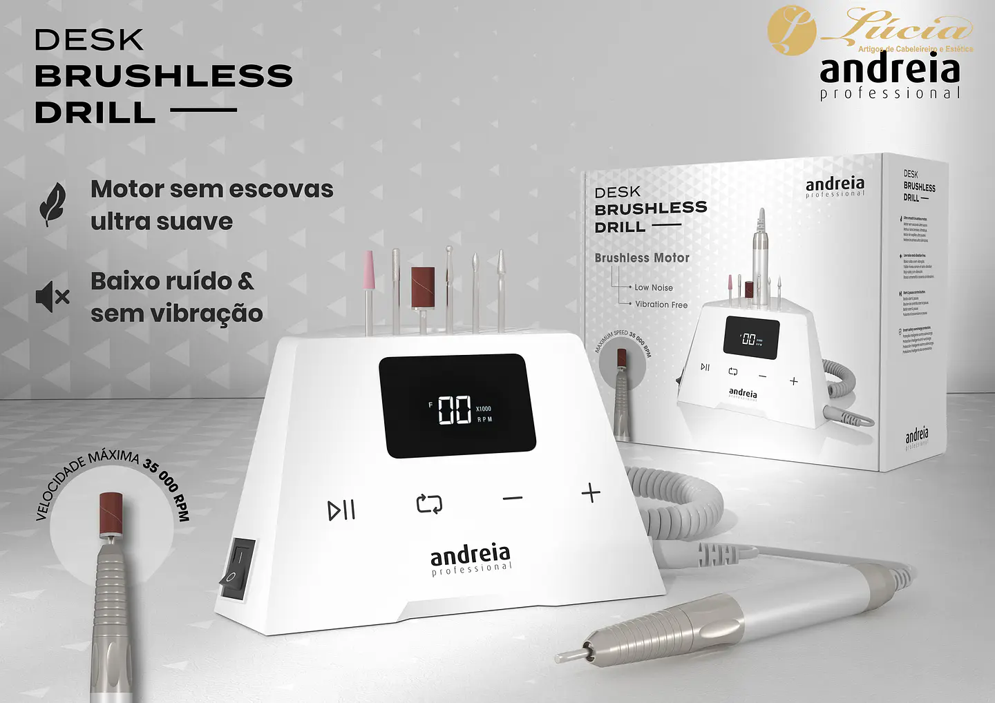 Aparelho brocas - Desk Brushless Drill - Andreia 1