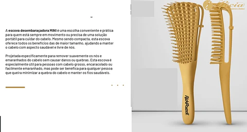 Escova Desembaraçadora Polvo Mini Ricki Parodi