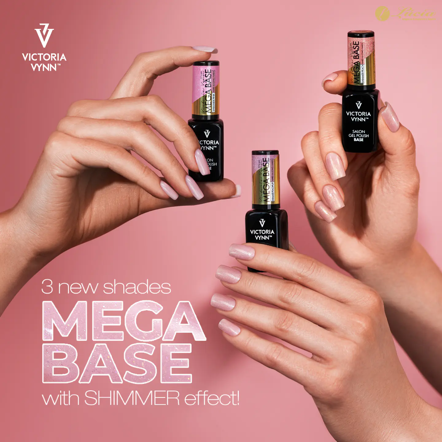 Victoria Vynn 3 Mega Base Shimmer Effect + 1 Tape bond 8ml OFERTA 8