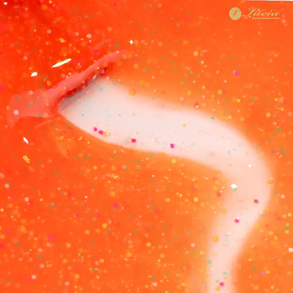 Inocos Lollipop Laranja Glitter 2