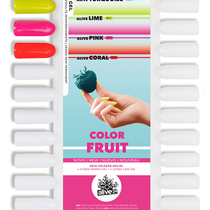 PROMO - NOS Alive Color Fruit - 4 v.gel 1