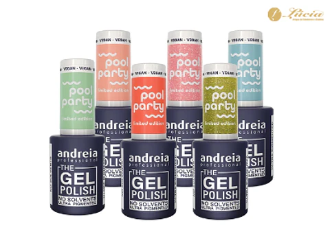 Coleção 6 cores verniz gel - Pool Party