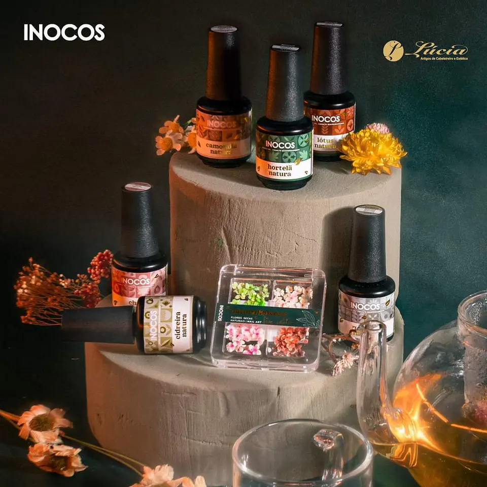 Coleção 6 cores verniz gel - Natura Lovers Tea Edition Inocos 1