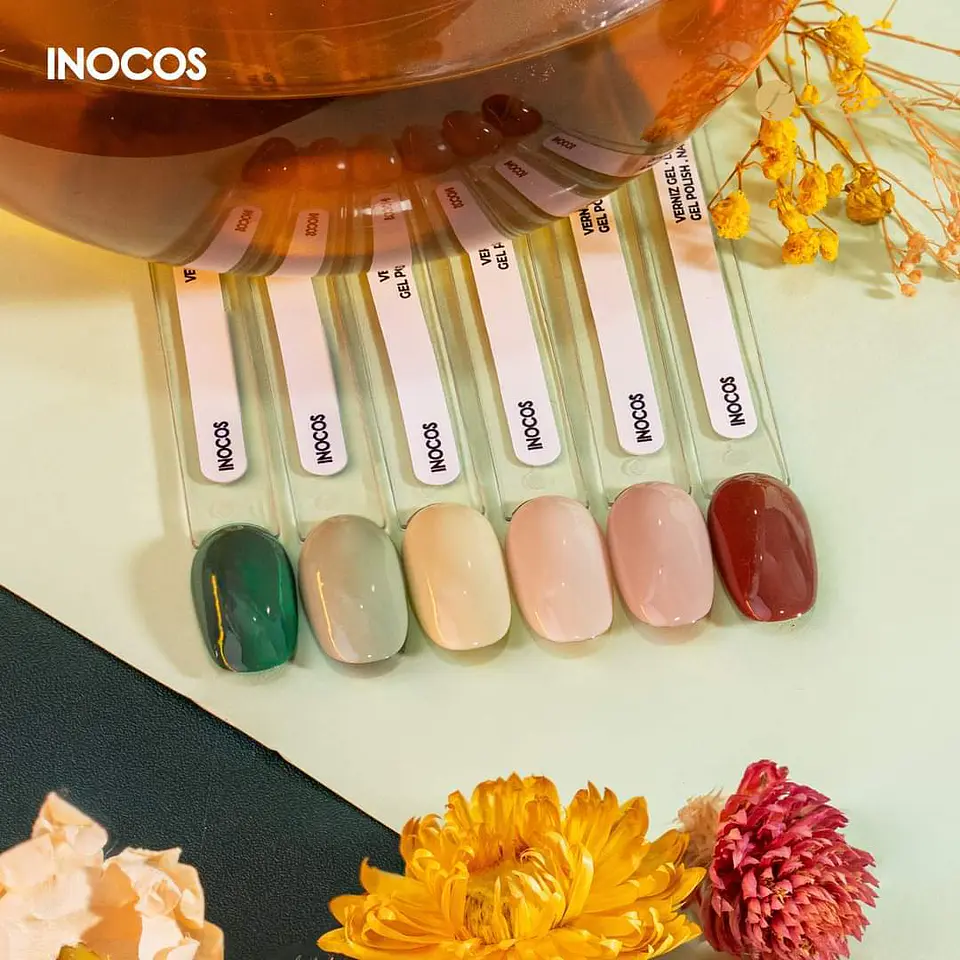 Coleção 6 cores verniz gel - Natura Lovers Tea Edition Inocos 2