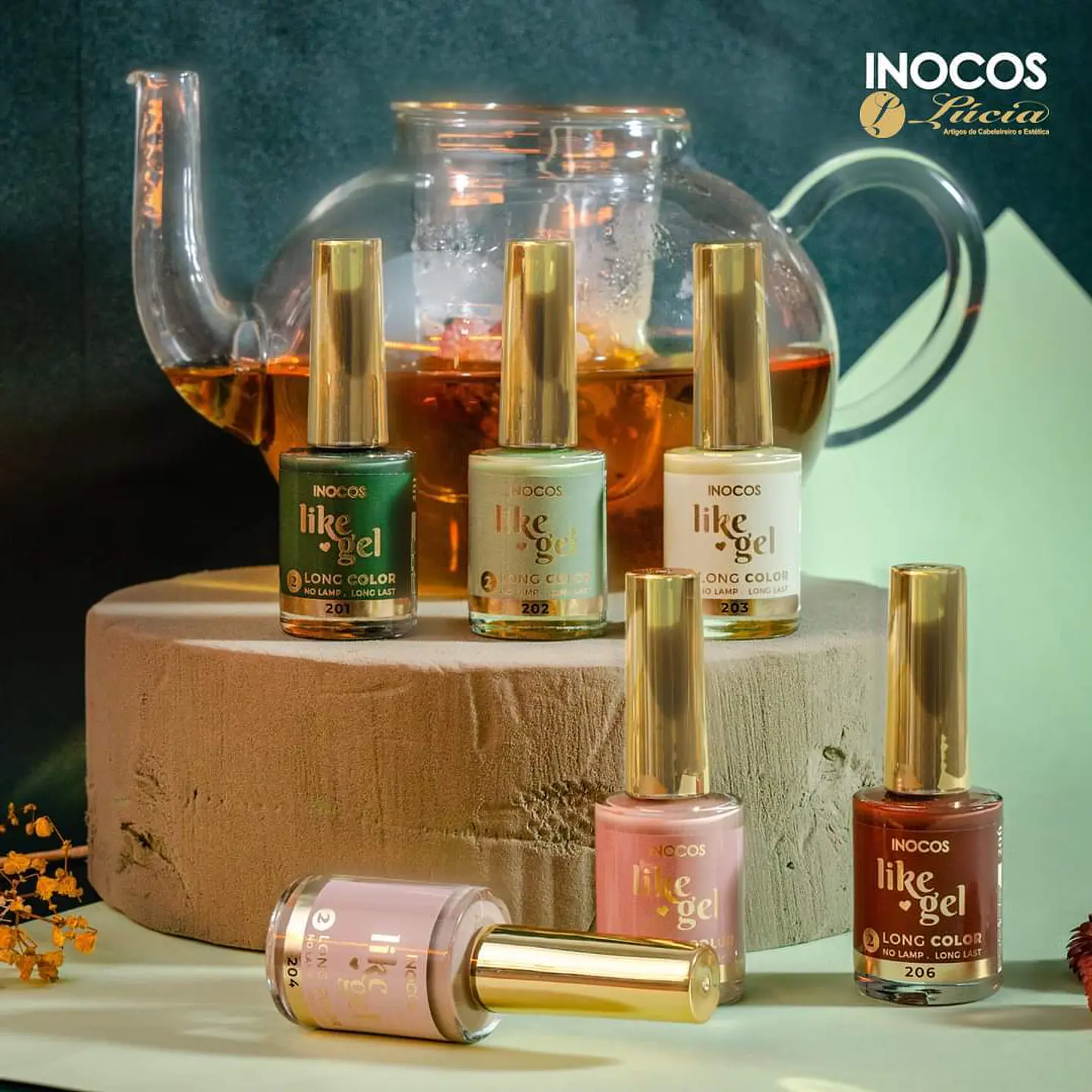PROMO - 6 cores verniz Like Gel Inocos 1