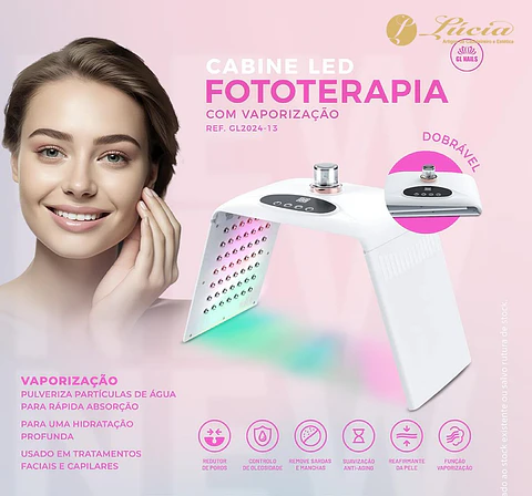 Cabine LED para Fototerapia com Vaporização