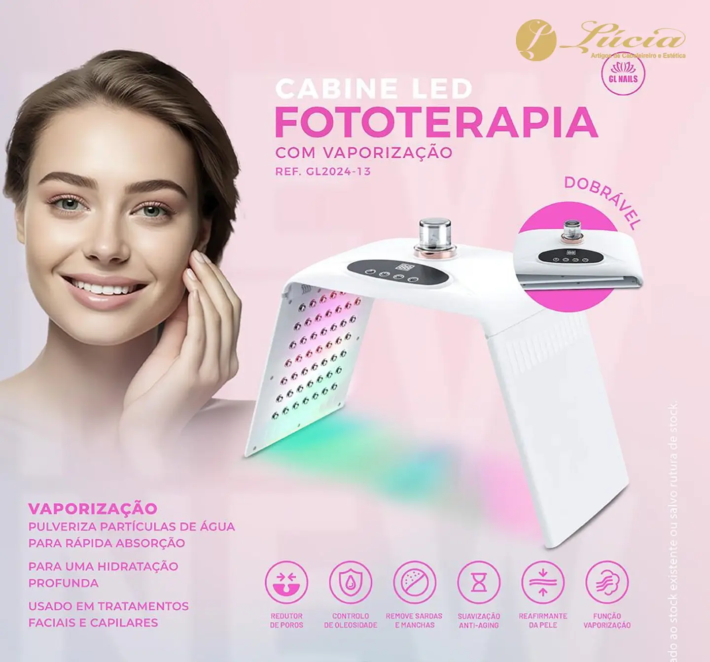 Cabine LED para Fototerapia com Vaporização 2