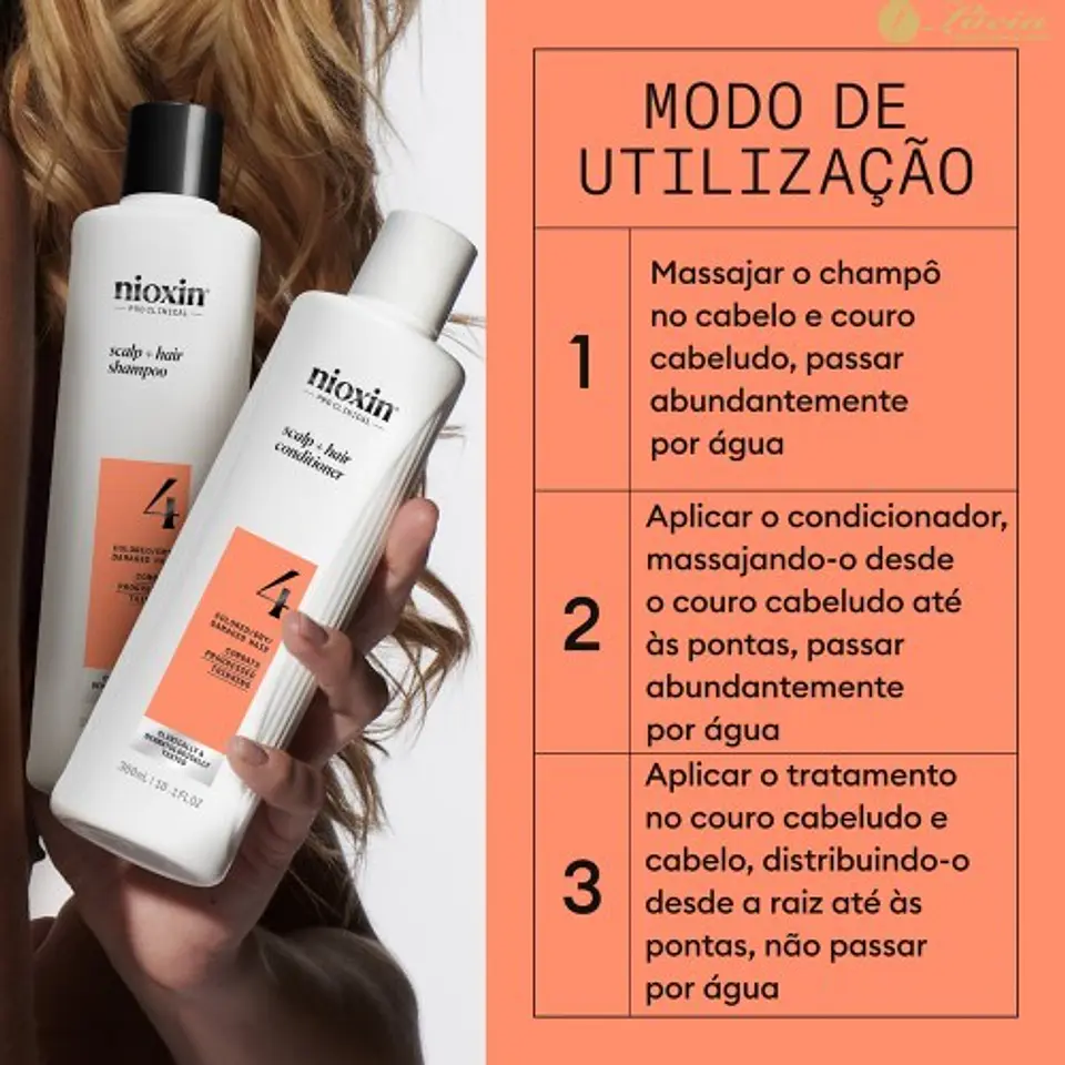 Nioxin - Kit Sistema 4 cabelo com coloração com perda de densidade avançada 6