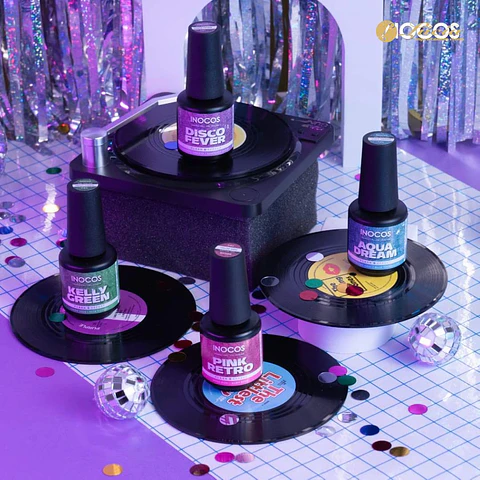 Inocos - Coleção Flash Back 80's - 4 cores verniz gel