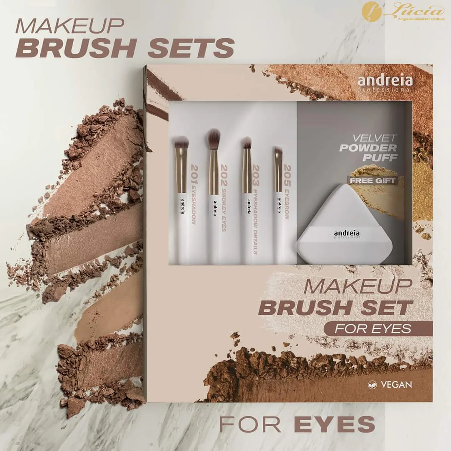 Kit maquilhagem - Make Up Brush Set for Eyes 1