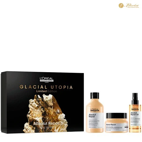 Coffret L'Oréal - Glacial Utopia - Absolut Repair Trio