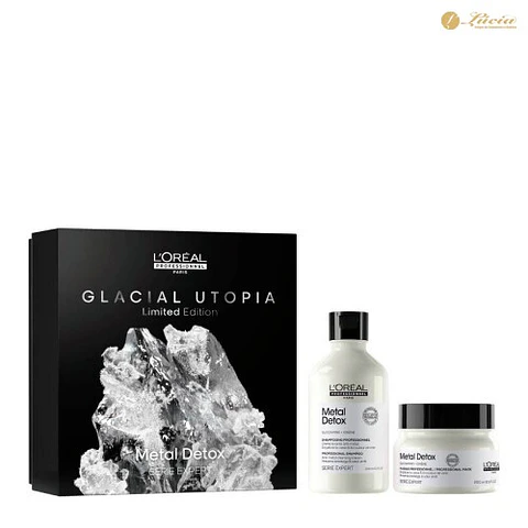 Coffret L'Oréal - Glacial Utopia - Metal Detox Duo