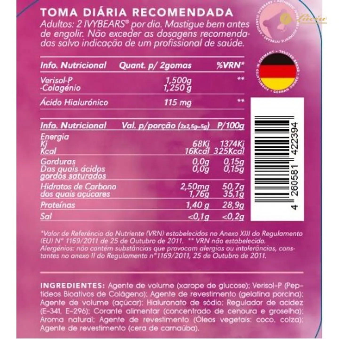 IvyBears Vibrant Skin 60 Gomas 2