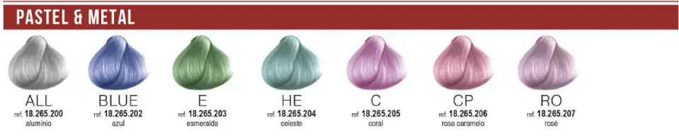 Coloração KayColor tons pastel & metal 100ml 1