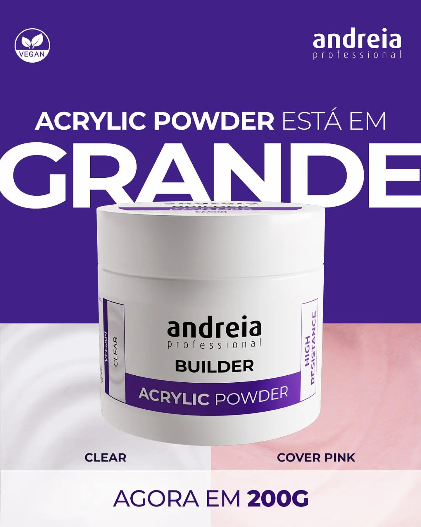 Andreia - Pó Acrílico 200gr 1