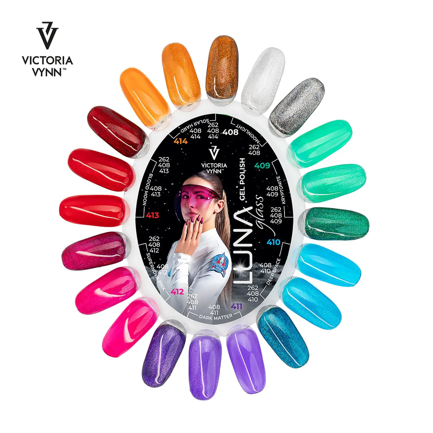 Victoria Vynn Gel Polish 411 Dark Matter - Efeito Vitral 4