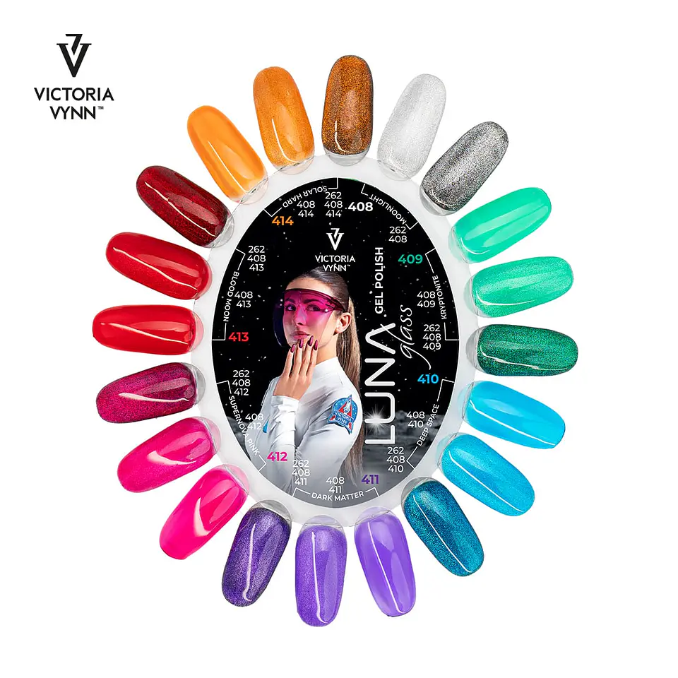 Victoria Vynn Gel Polish 411 Dark Matter - Efeito Vitral 4