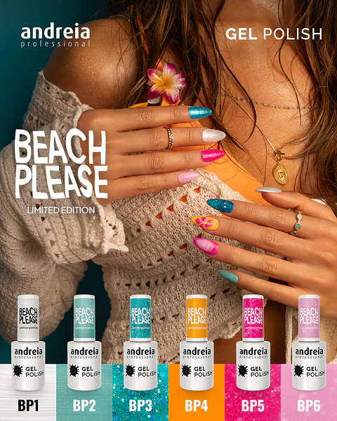 Andreia - Coleção Verniz Gel Beach Please - 6 cores