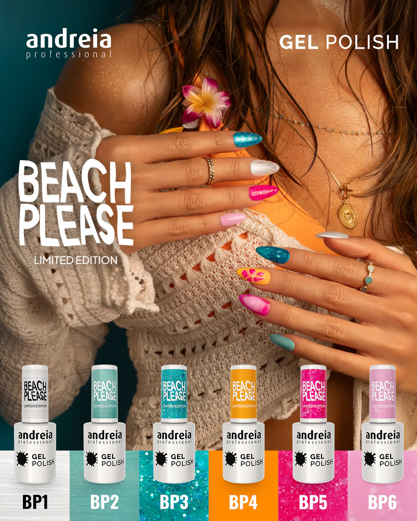 Andreia - Coleção Verniz Gel Beach Please - 6 cores 1
