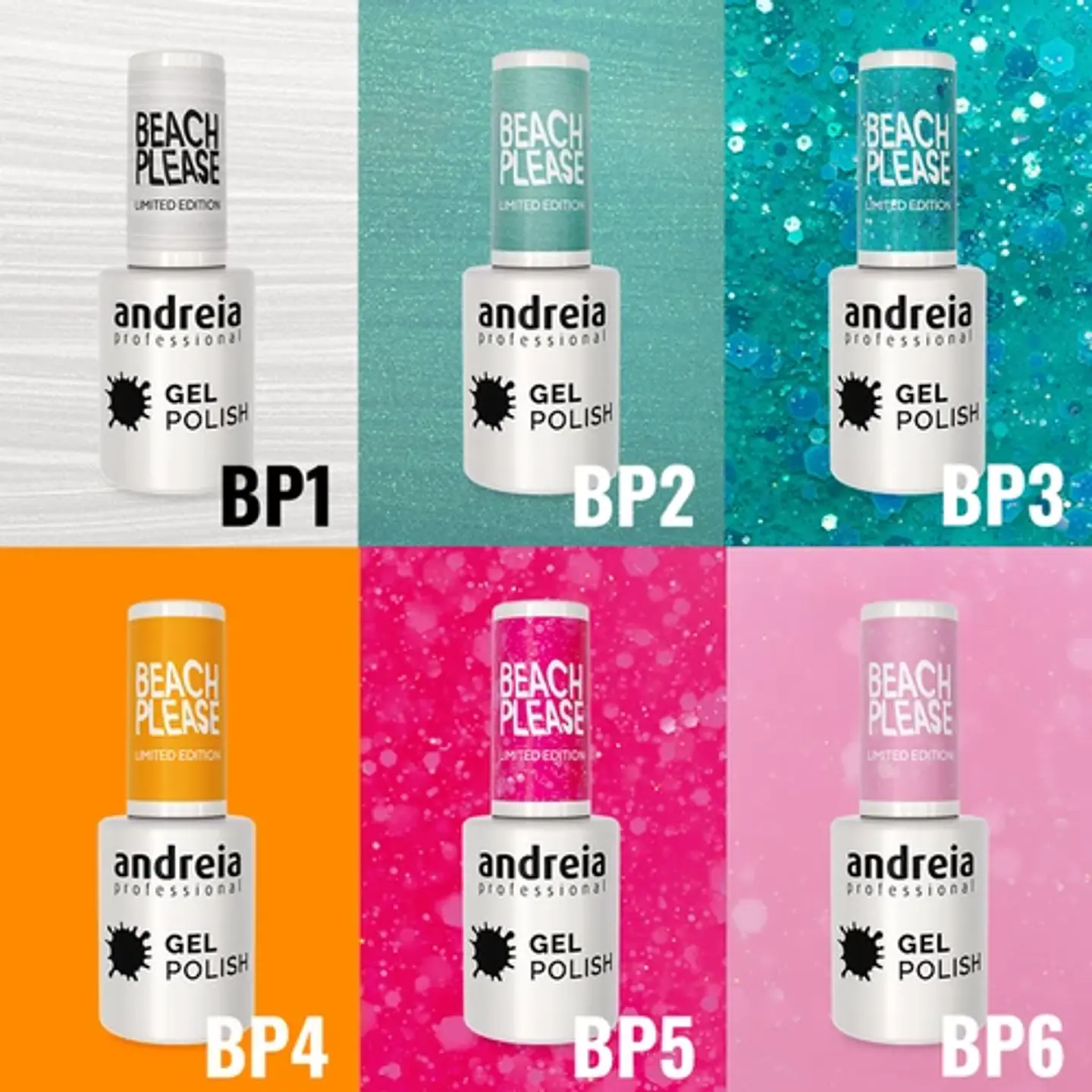 Andreia - Coleção Verniz Gel Beach Please - 6 cores 2