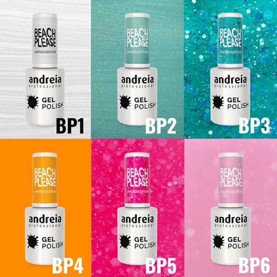 Andreia - Coleção Verniz Gel Beach Please - 6 cores 2