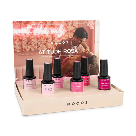 INOCOS - Coleção Atitude Rosa! 6 cores v. gel