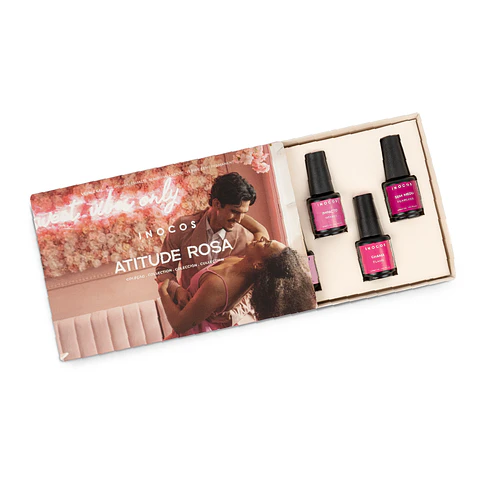 INOCOS - Coleção Atitude Rosa! 6 cores v. gel