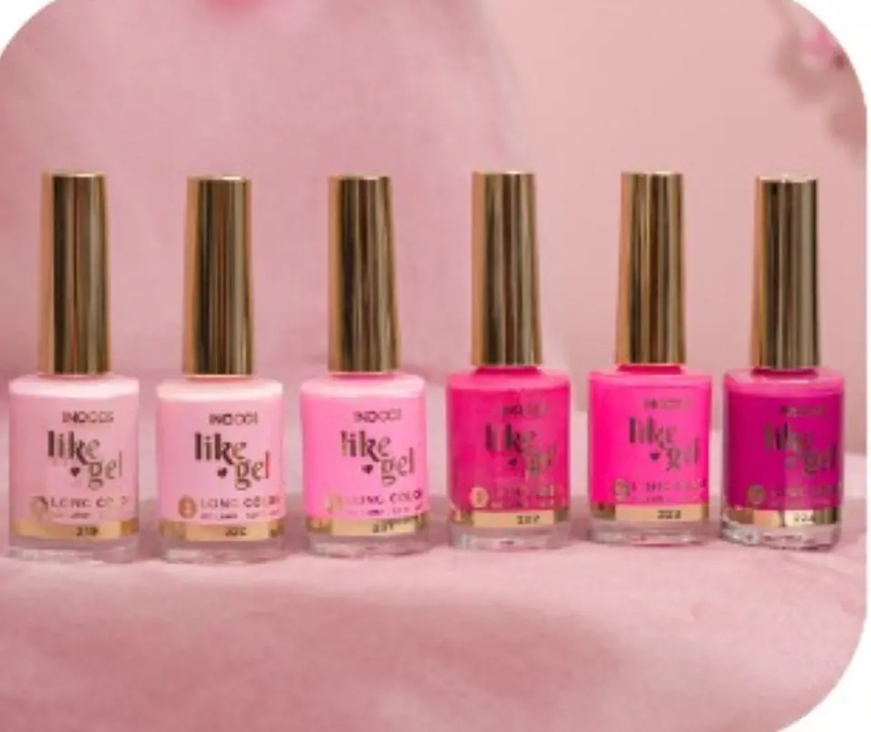 PROMO - 6 cores verniz Like Gel Inocos - Atitude Rosa 1