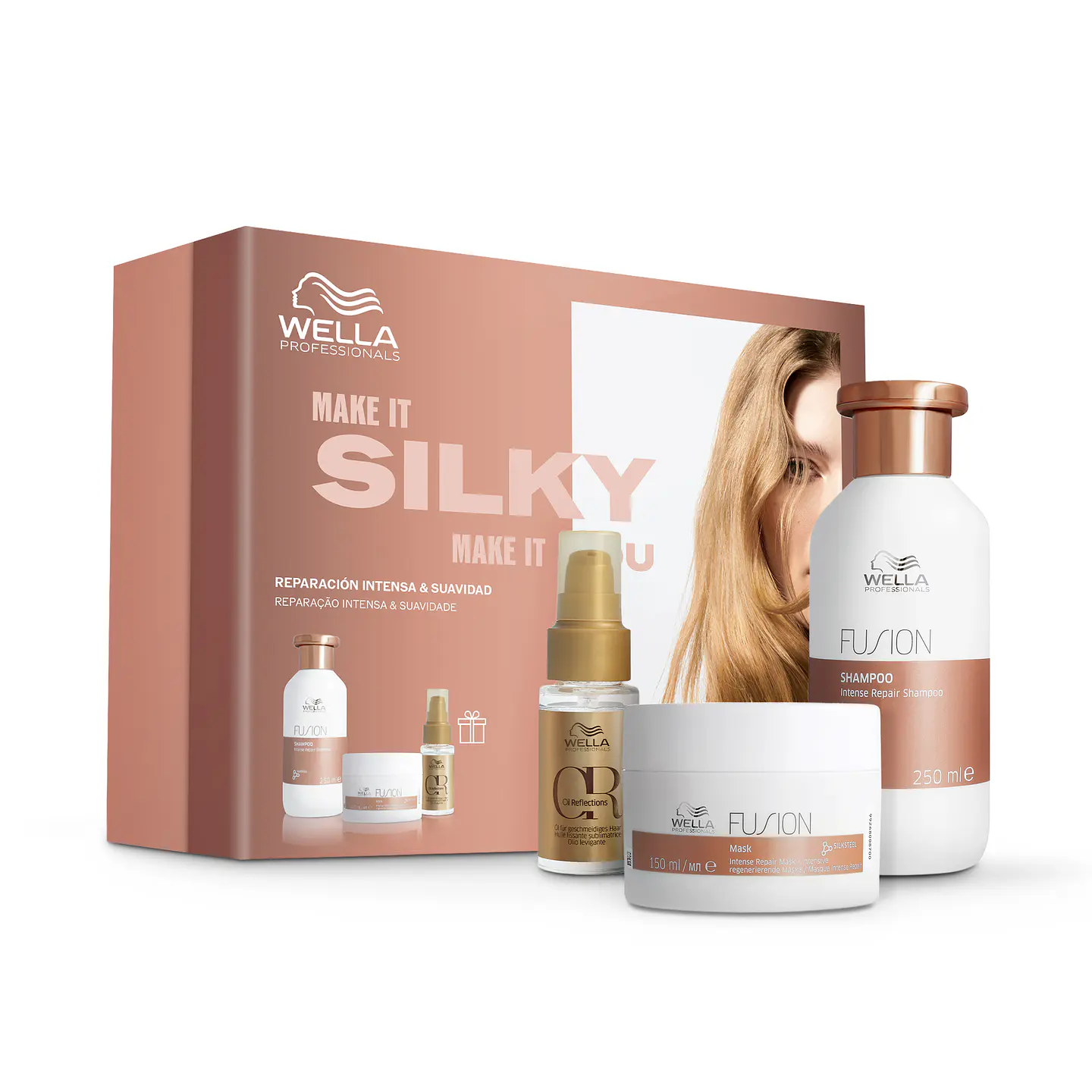 Coffret Wella 2025 - Fusion (Shampoo + Máscara + Óleo OFERTA) 1