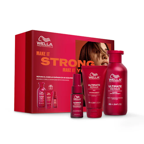 Coffret Wella 2025 - Ultimate Repair (Shampoo + Spray Hair Rescue + Máscara OFERTA)