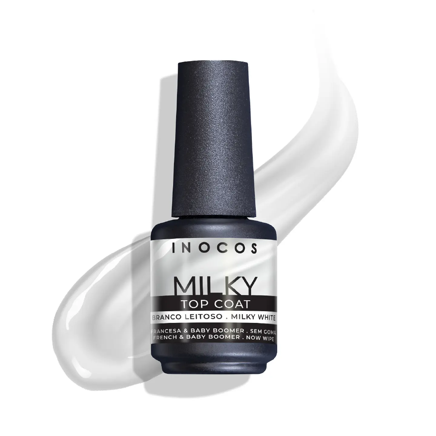 INOCOS Top Coat Milky Branco Leitoso 15ml 1