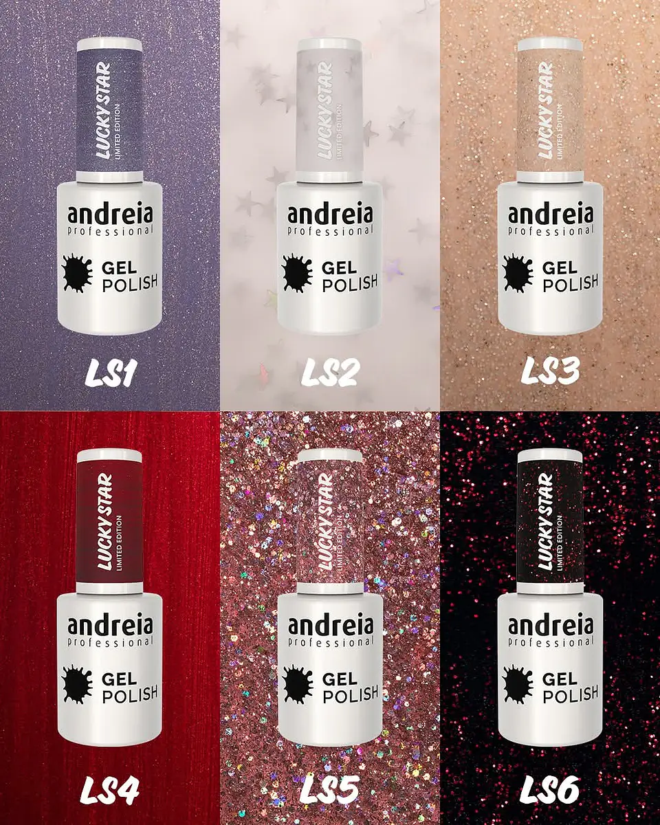 Andreia Professional - Coleção LUCKY STAR - 6 Cores v.gel 10