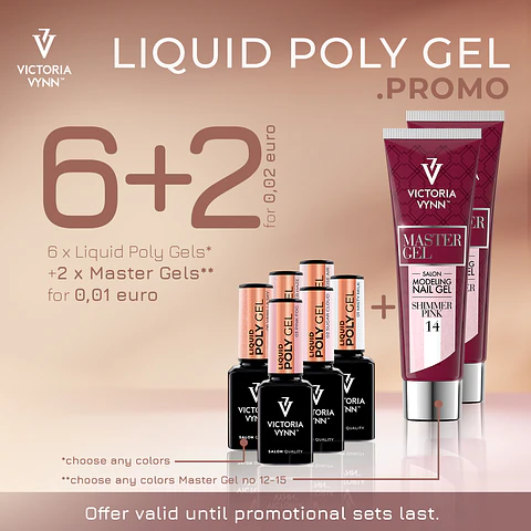 Victoria Vynn - Liquid Poly Gel 6 cores + 2 Master Gel OFERTA