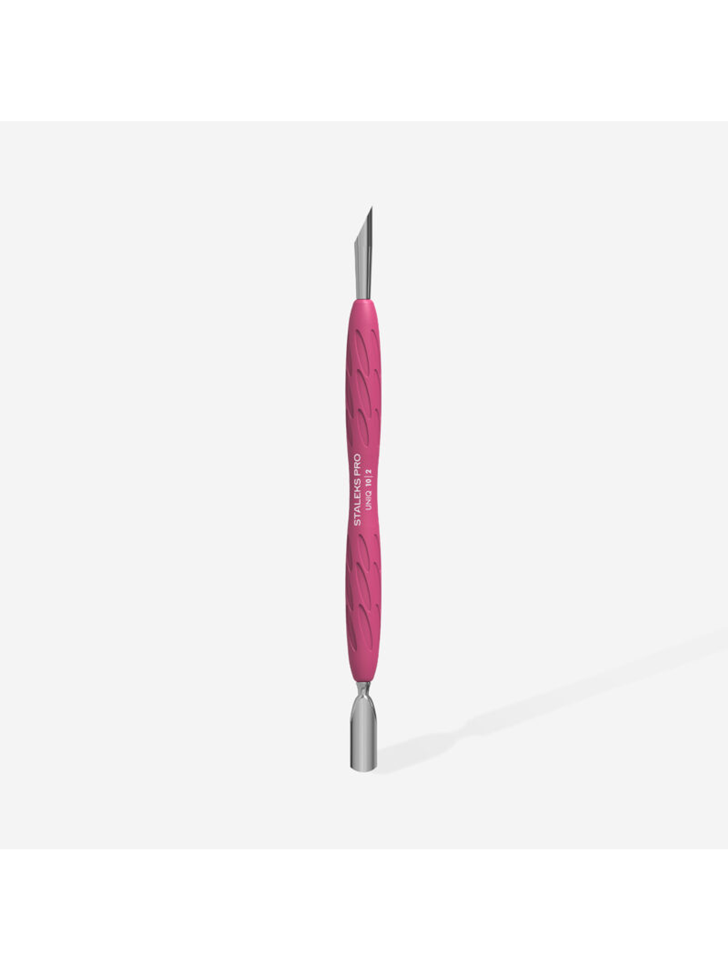 STALEKS - Empurrador de Manicure c/cabo em Silicone UNIQ10 tipo 2 - arredondado estreito e pau de laranjeira 2