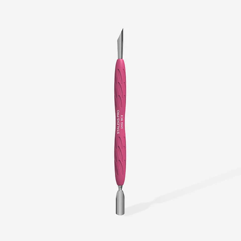 STALEKS - Empurrador de Manicure c/cabo em Silicone UNIQ10 tipo 2 - arredondado estreito e pau de laranjeira