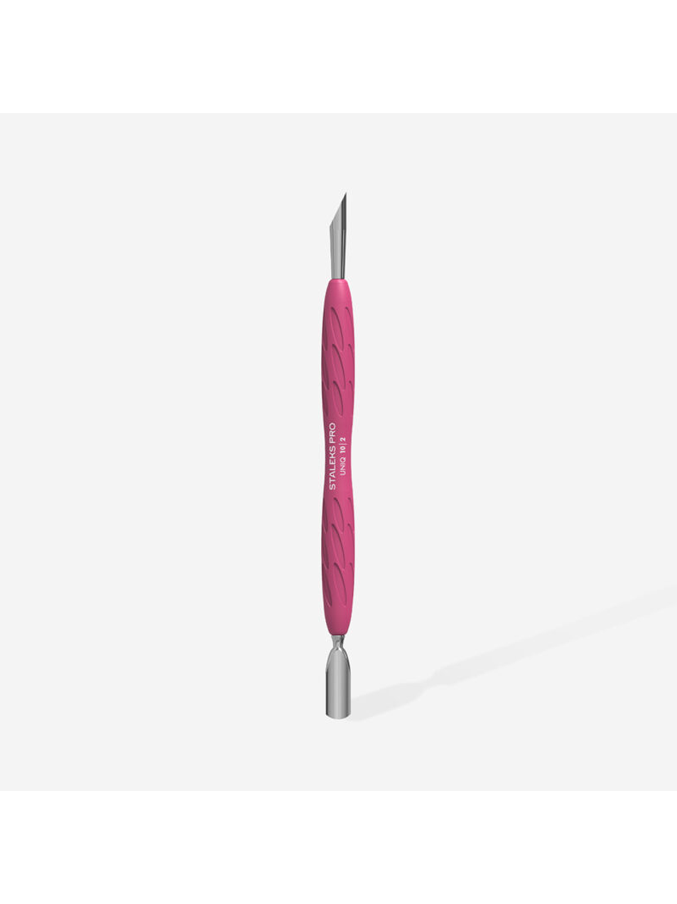 STALEKS - Empurrador de Manicure c/cabo em Silicone UNIQ10 tipo 2 - arredondado estreito e pau de laranjeira 2