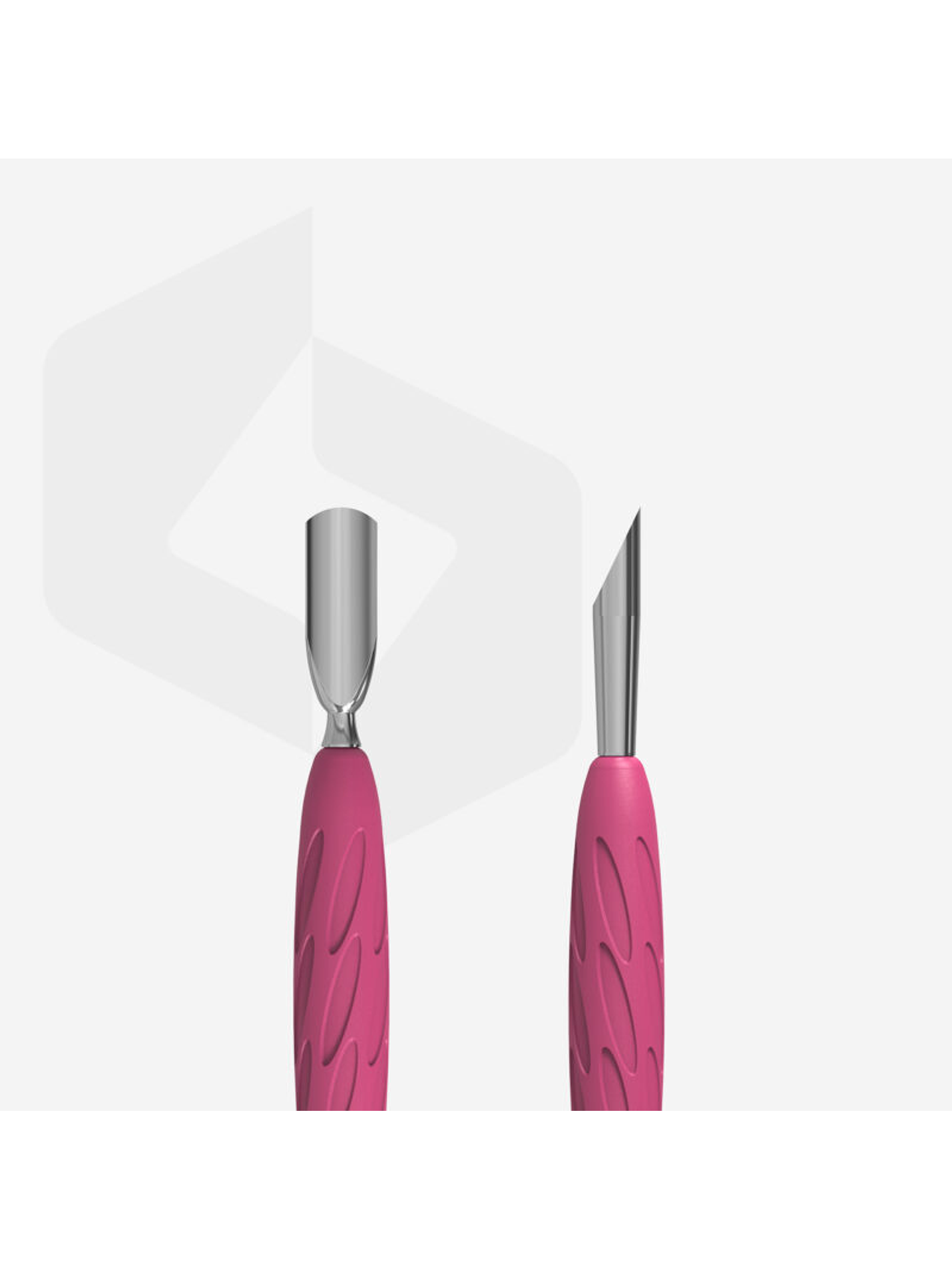 STALEKS - Empurrador de Manicure c/cabo em Silicone UNIQ10 tipo 2 - arredondado estreito e pau de laranjeira 4