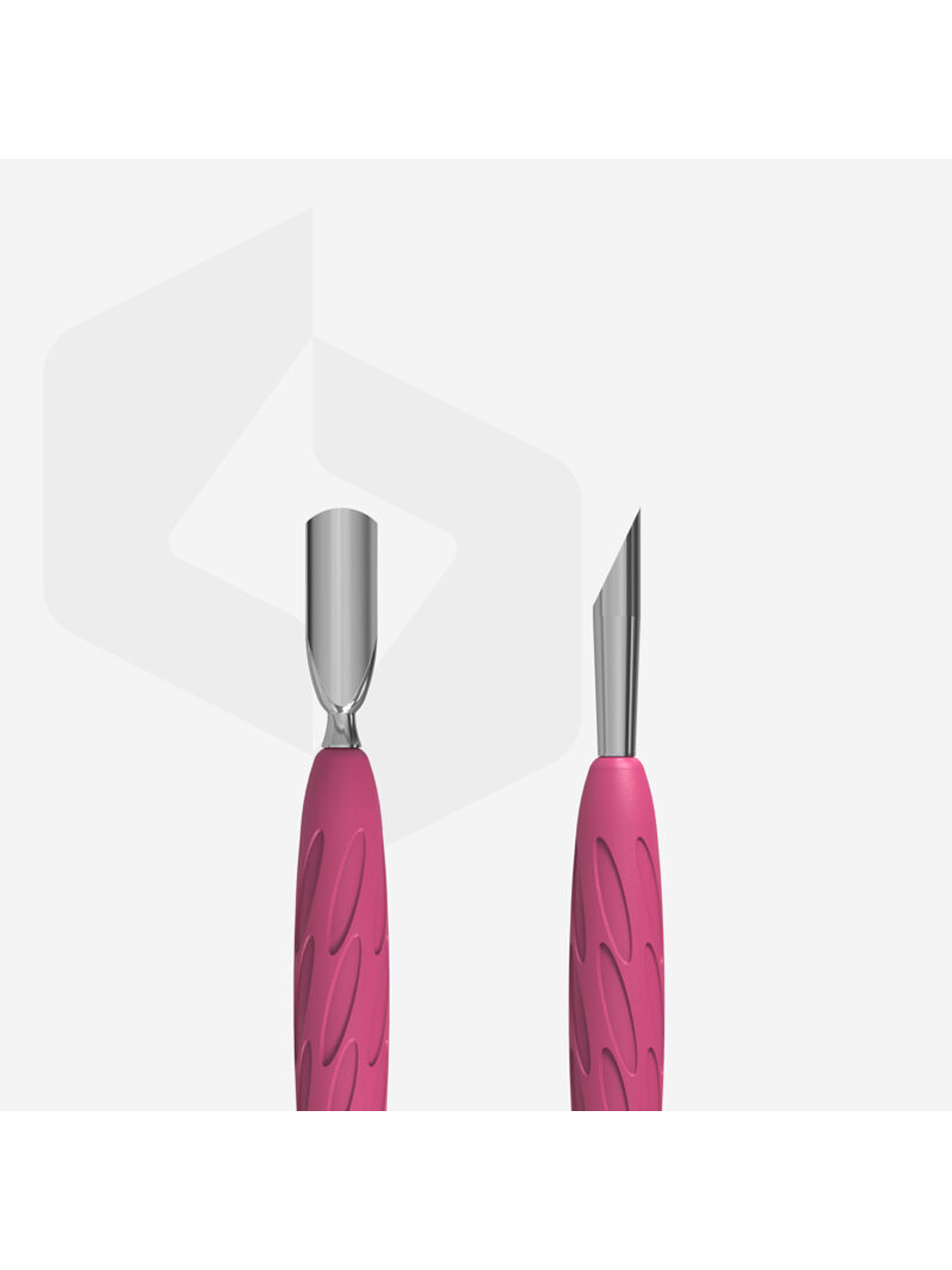 STALEKS - Empurrador de Manicure c/cabo em Silicone UNIQ10 tipo 2 - arredondado estreito e pau de laranjeira 4