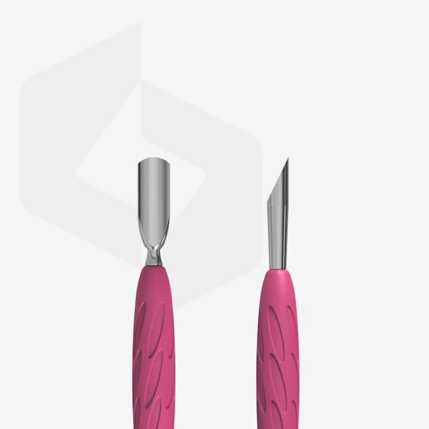 STALEKS - Empurrador de Manicure c/cabo em Silicone UNIQ10 tipo 2 - arredondado estreito e pau de laranjeira 4