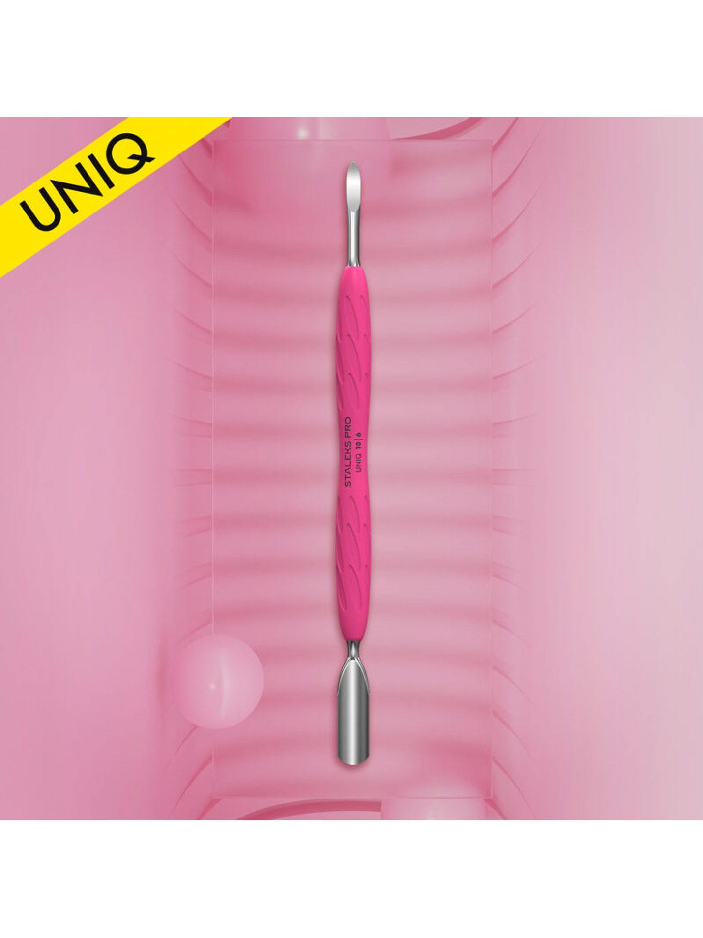 Staleks - Espátula de Manicure Gummy c/cabo UNIQ 10 tipo 6 - espátula larga e limpa unhas 1