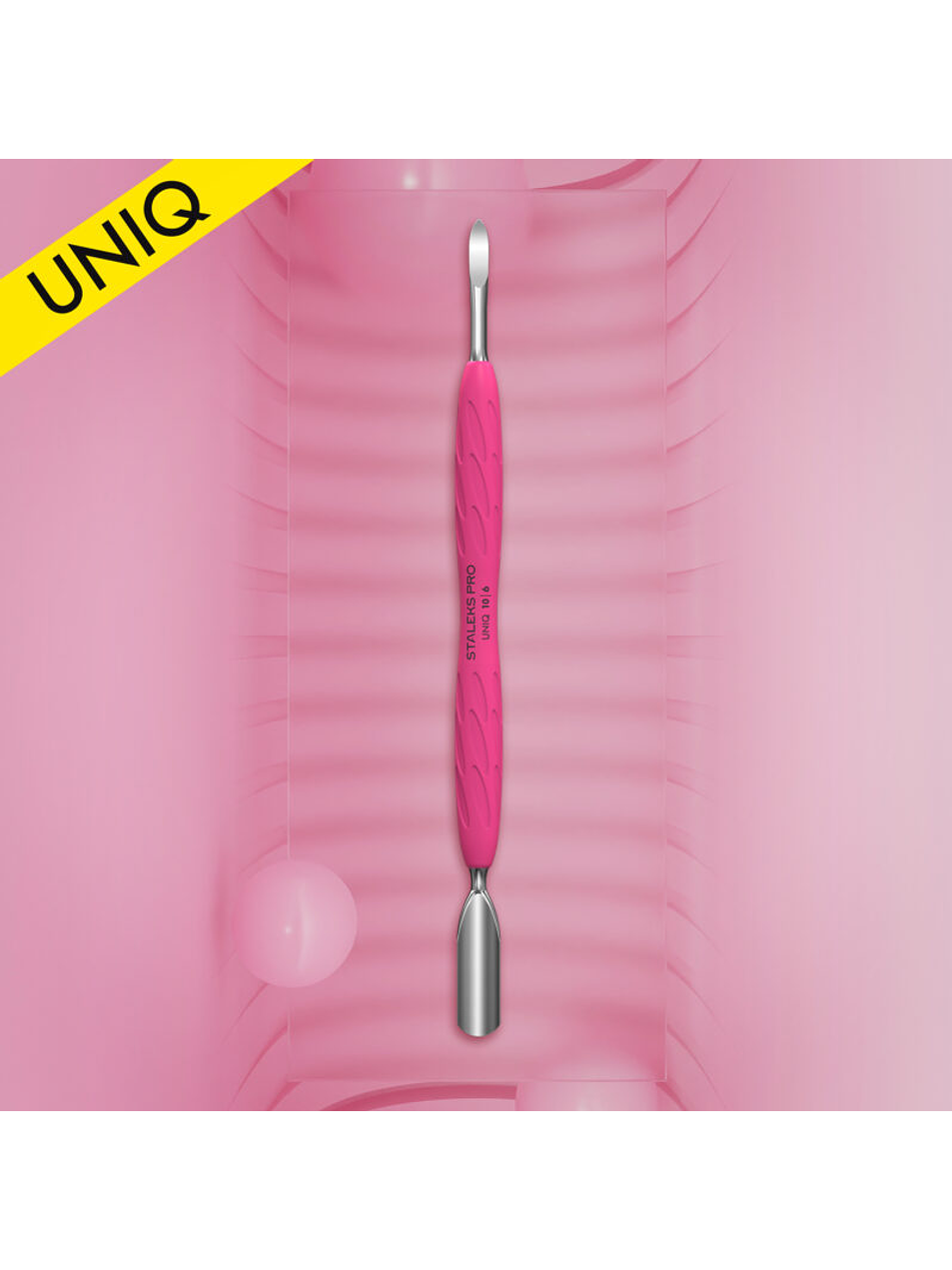 Staleks - Espátula de Manicure Gummy c/cabo UNIQ 10 tipo 6 - espátula larga e limpa unhas 1