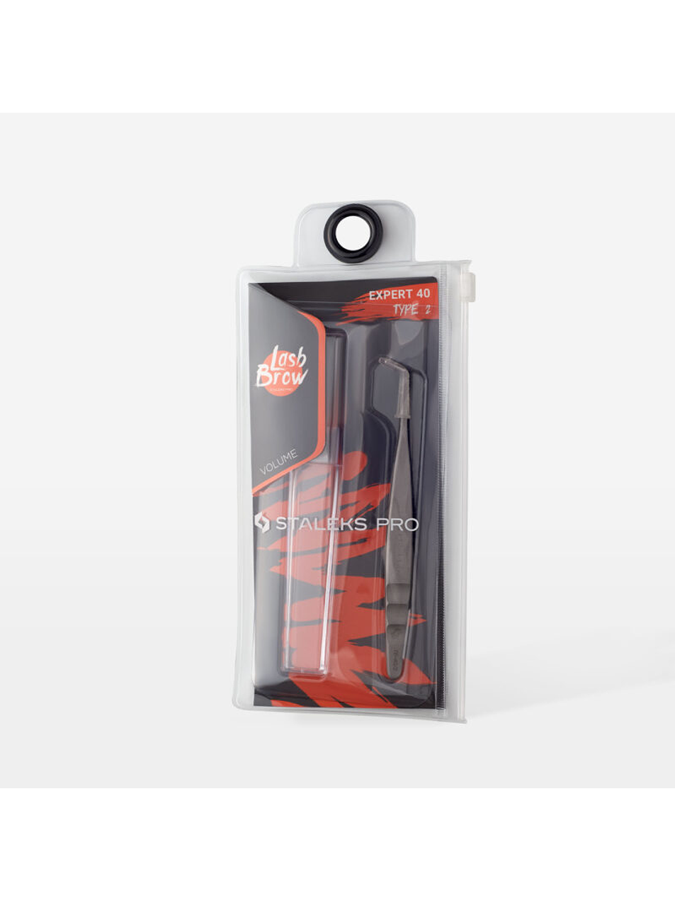 STALEKS - Pinça p/ Pestanas Profissional EXPERT 40 tipo 2  2