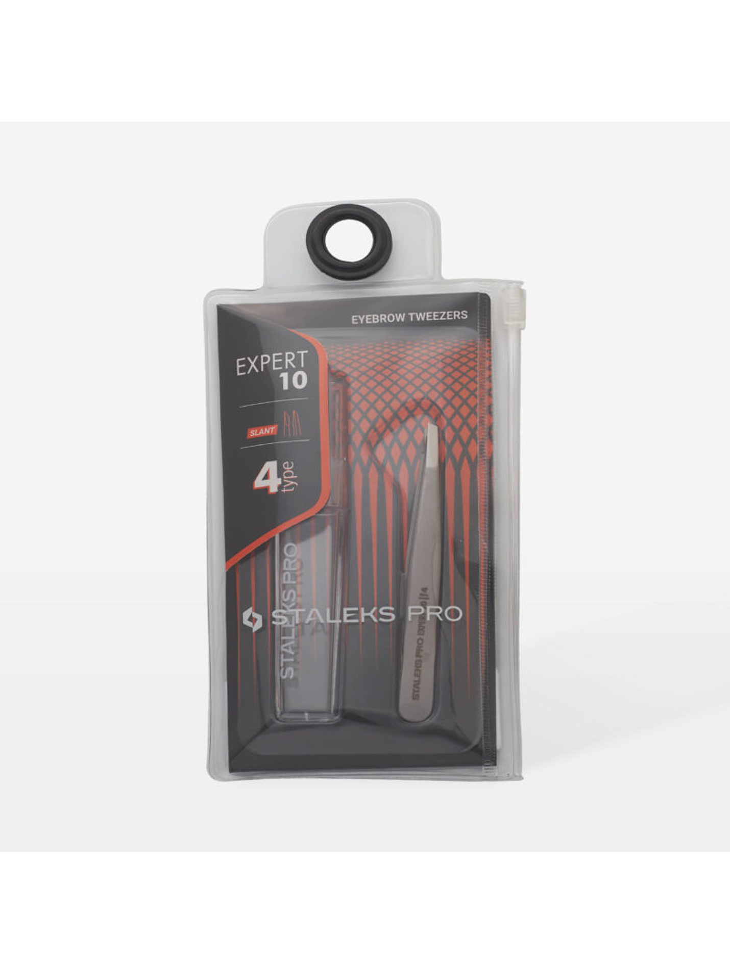 STALEKS - Pinça p/ Sobrancelhas EXPERT 10 tipo 4 - ponta inclinada estreita 3