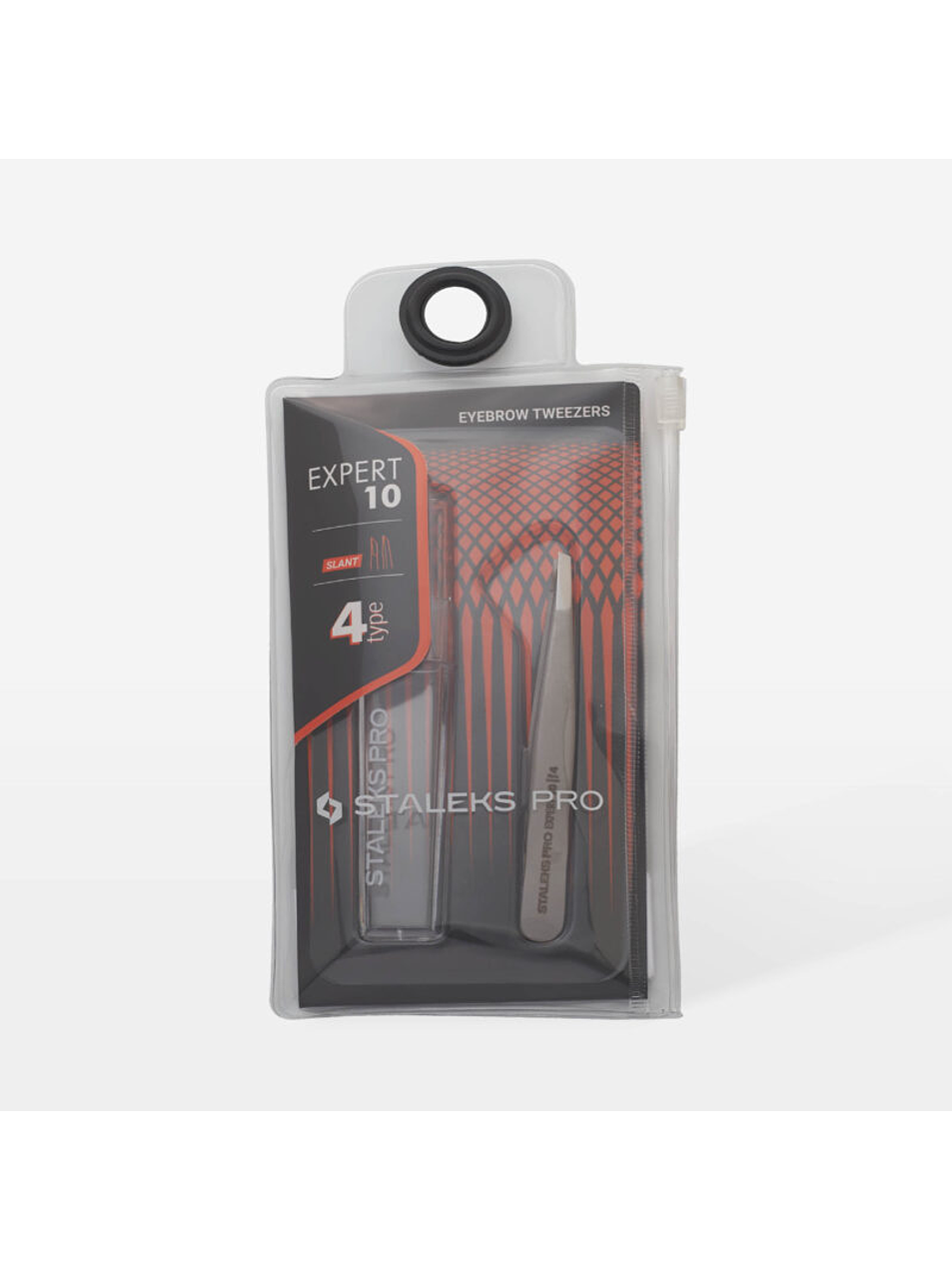 STALEKS - Pinça p/ Sobrancelhas EXPERT 10 tipo 4 - ponta inclinada estreita 3