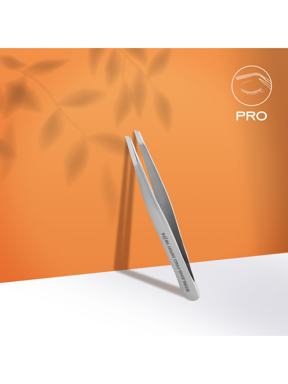 STALEKS - Pinça p/ Sobrancelhas EXPERT 10 tipo 4 - ponta inclinada estreita 1