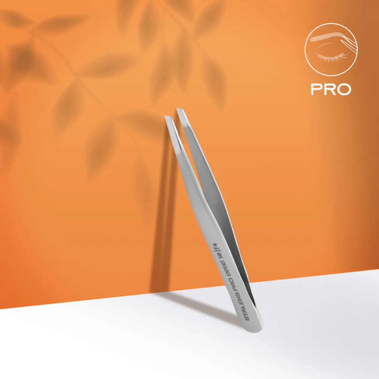 STALEKS - Pinça p/ Sobrancelhas EXPERT 10 tipo 4 - ponta inclinada estreita 1