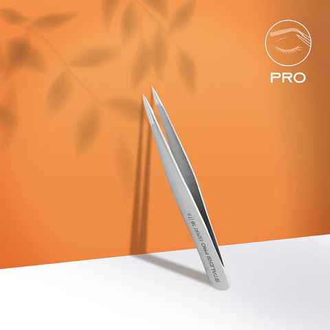 STALEKS - Pinça p/ Sobrancelhas EXPERT 10 tipo 5 - pontiaguda