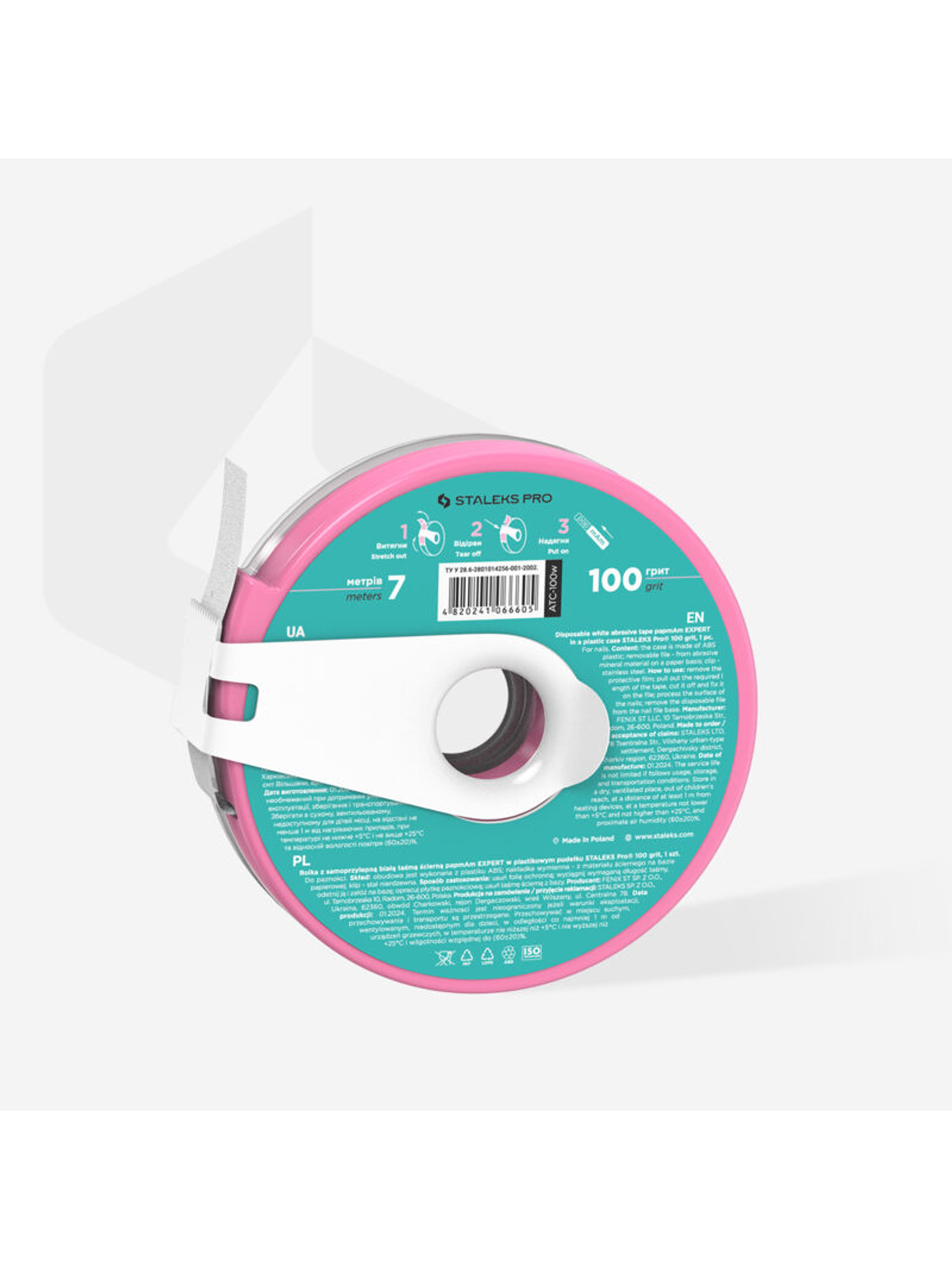 STALEKS - Bobina de Plástico c/Donut de Lima Descartável papmAm grão 100 2