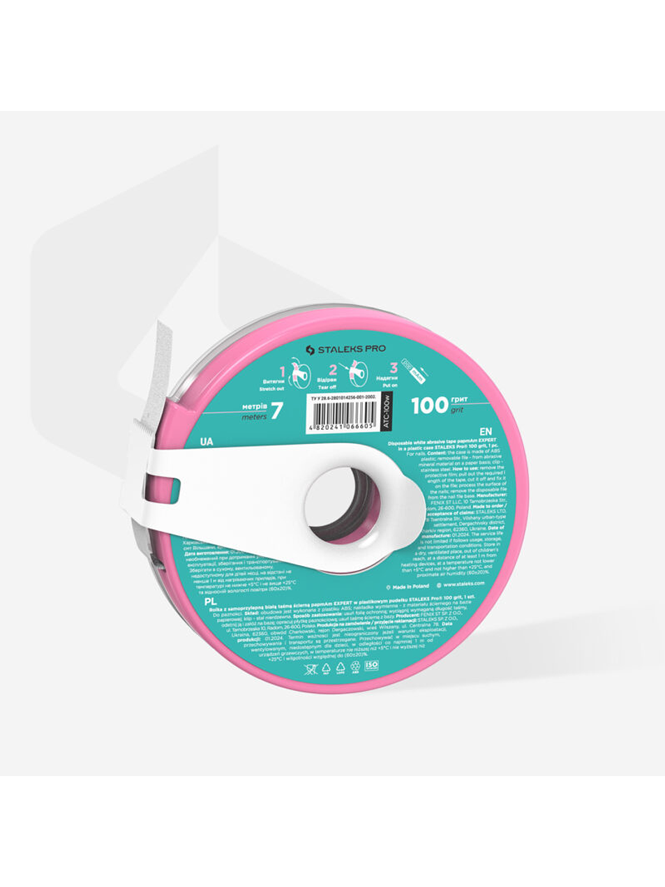 STALEKS - Bobina de Plástico c/Donut de Lima Descartável papmAm grão 100 2