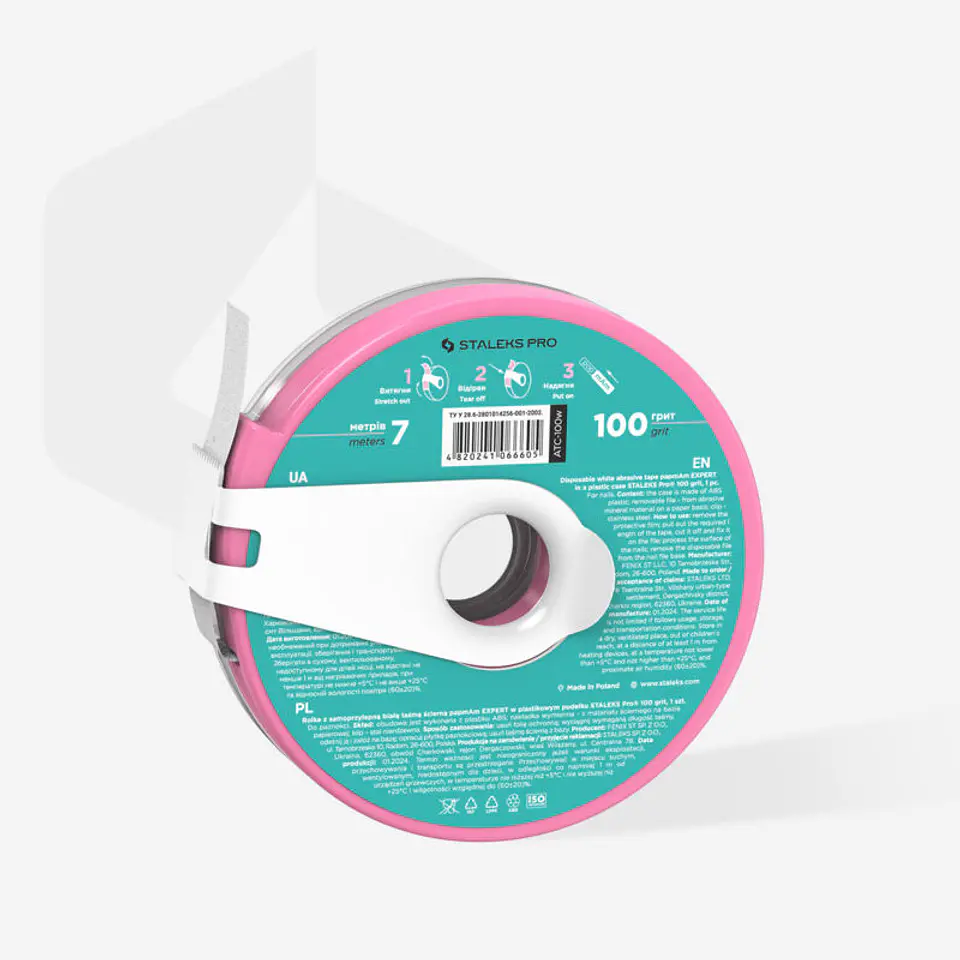 STALEKS - Bobina de Plástico c/Donut de Lima Descartável papmAm grão 100 2